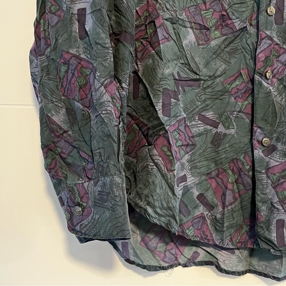 Pasha | Vintage Silk Button Up Shirt - Picture 4 of 13